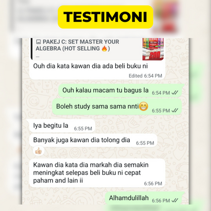 Kombo Buku Matematik Tingkatan 1,2,3,4&5 [Buy 5 Free 3]