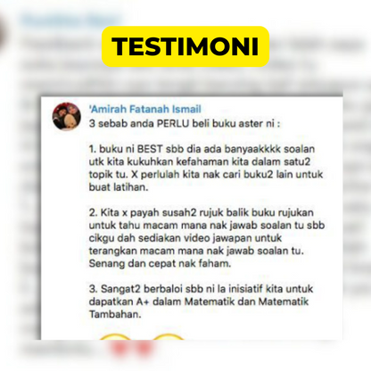 Kombo Buku Matematik Tingkatan 1,2,3,4&5 [Buy 5 Free 3]