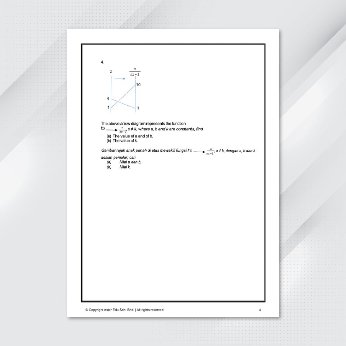 Aster Edu Buku Latihan Matematik Tingkatan 4,5 - Anchor Addmath Volume 1