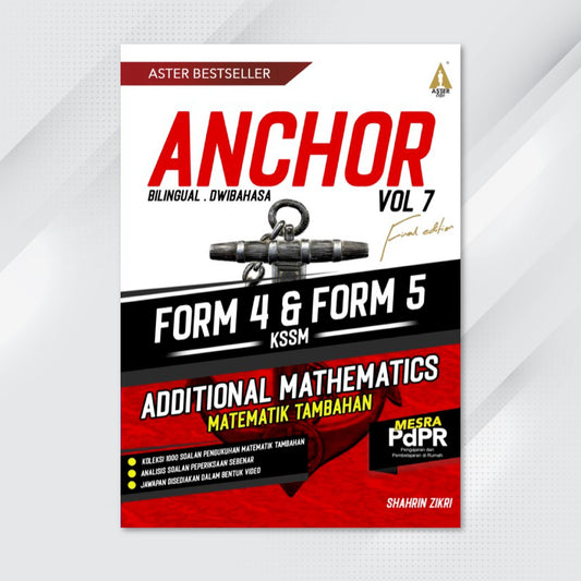 Aster Edu Buku Latihan Matematik Tingkatan 4,5 - Anchor Addmath Volume 7