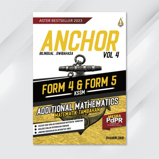 Aster Edu Buku Latihan Matematik Tingkatan 4,5 - Anchor Addmath Volume 4