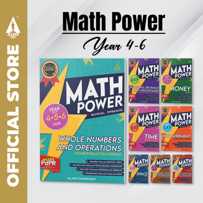 Aster Edu Buku Latihan Matematik Tahun 4,5,6 - Math Power Volume 8