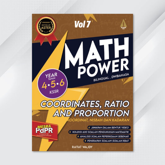 Aster Edu Buku Latihan Matematik Tahun 4,5,6 - Math Power Volume 7
