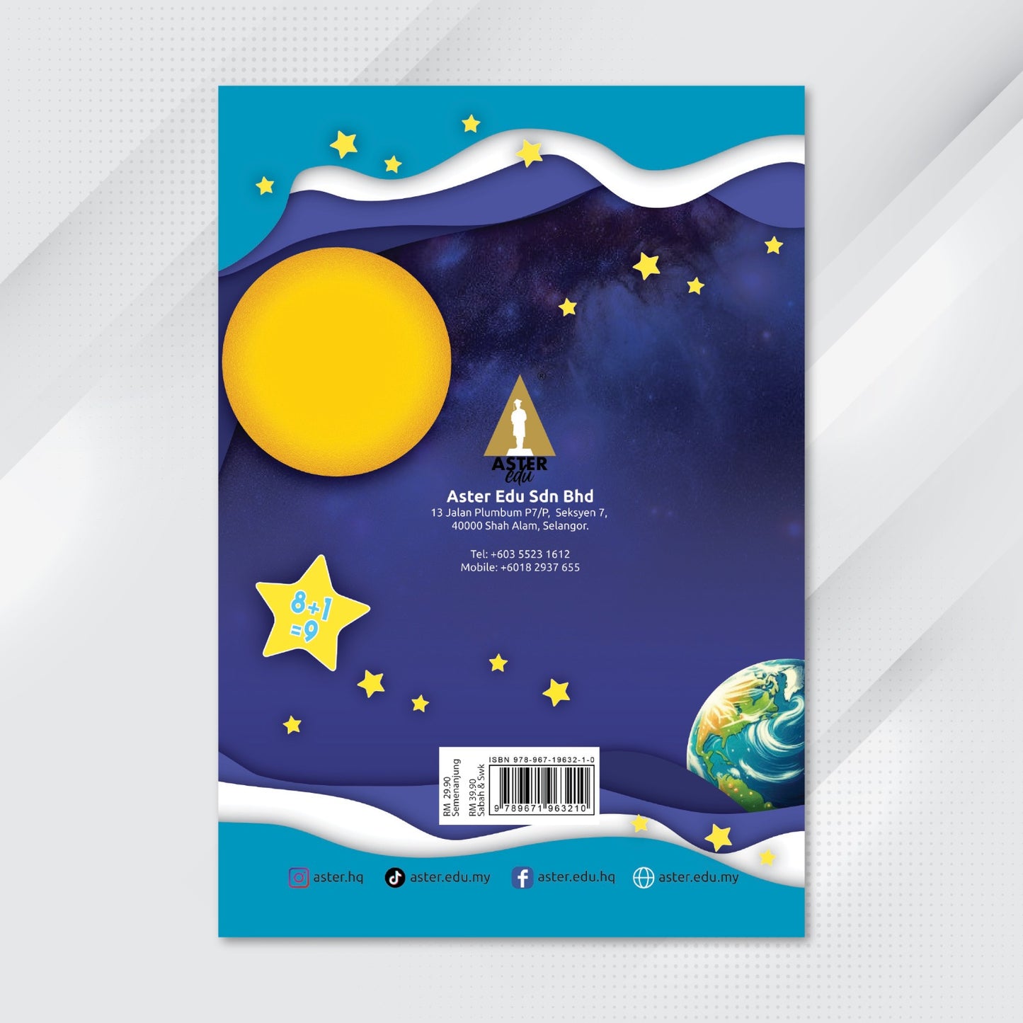 Aster Edu Buku Latihan Matematik Prasekolah - Supermath Junior