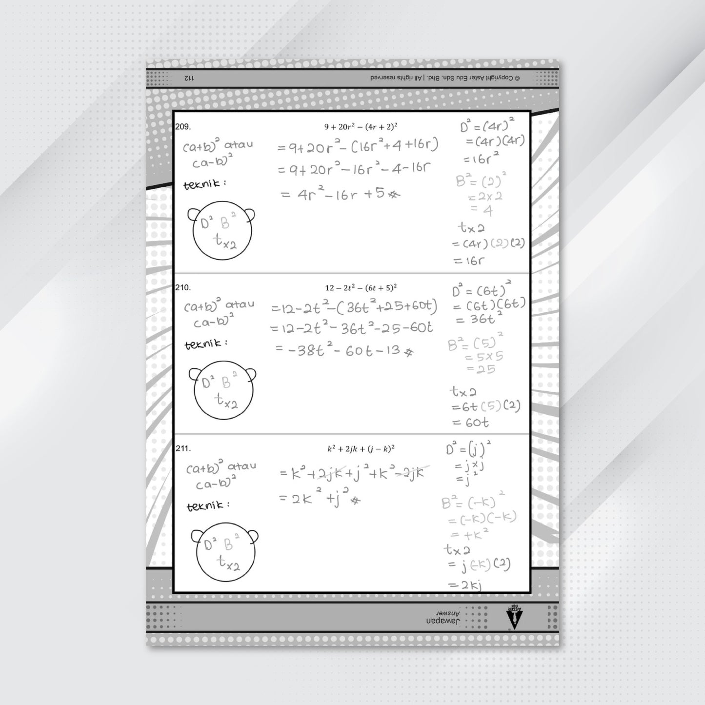 Aster Edu Buku Latihan Matematik Tingkatan 1,2,3,4,5 - Supermath Algebra