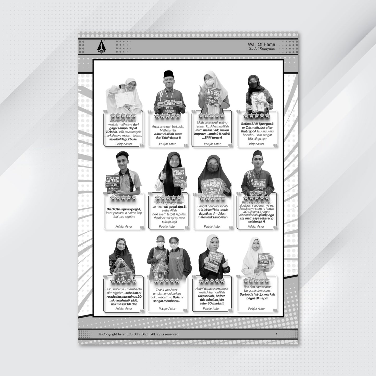 Aster Edu Buku Latihan Matematik Tingkatan 1,2,3,4,5 - Supermath Algebra