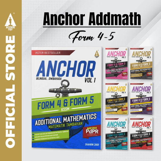 Aster Edu Buku Latihan Matematik Tingkatan 4,5 - Anchor Addmath Volume 1